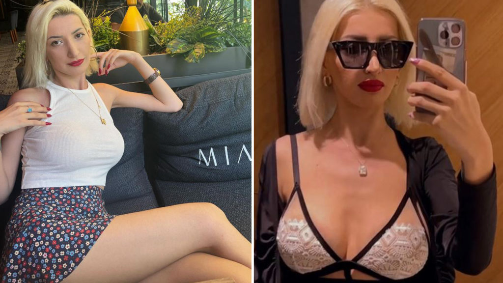 Neslihan Güneş kırmızı fantezi iç çamaşırıyla büyüledi