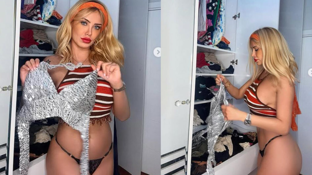 Ünlü güzel Ceyda Ersoy gardırobunun önünden paylaştı! Fiziği yürek hoplattı