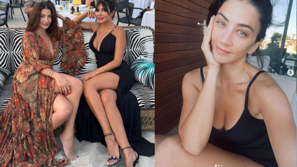 Ünlü oyuncu Ceren Benderlioğlu göğüs dekoltesiyle görenleri büyüledi