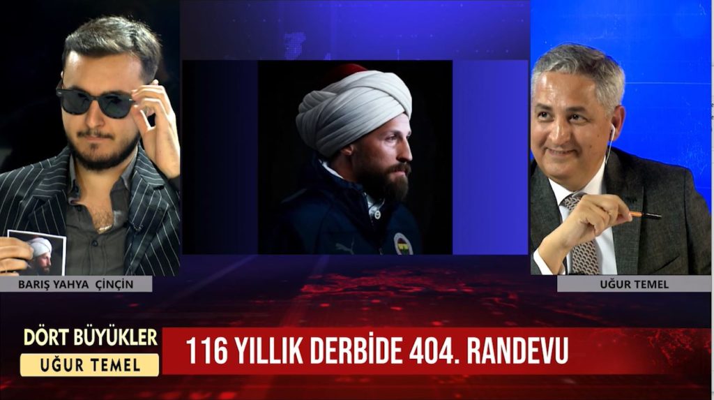 Uğur Temel’in Dört Büyükler programı yine dopdolu geçti! Canlı yayında Barış Yahya Çinçin’in siyah gözlükleri damga vurdu